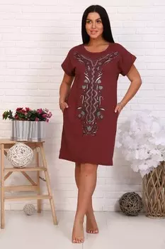 Туника трикотажная Бэль (бордовая)