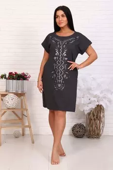 Туника трикотажная Бэль (темно-серая)