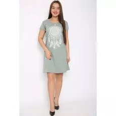 Туника трикотажная Бенита (зеленая)