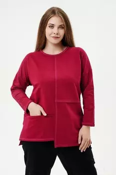 Туника трикотажная Бертилла (бордовая)