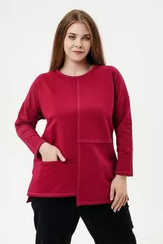 Туника трикотажная Бертилла (бордовая) рр