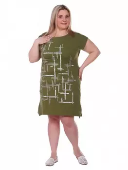 Туника трикотажная Богомила (хаки) рр