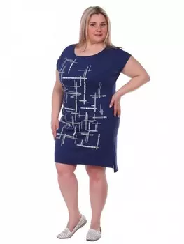 Туника трикотажная Богомила (индиго)