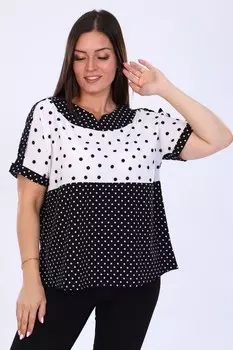 Туника трикотажная Бренидон (черно-белая)