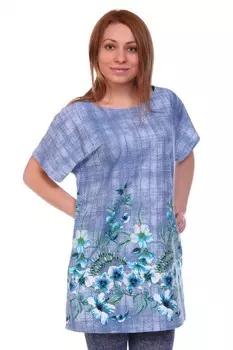 Туника трикотажная Брита (голубая)