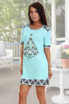 Туника трикотажная Бруна (ментол)