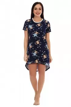 Туника трикотажная Чика (темно-синяя)