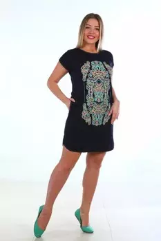 Туника трикотажная Дэгни (абстракция) рр