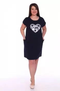 Туника трикотажная Дэгни (сердце)