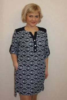Туника трикотажная Данита (овалы)