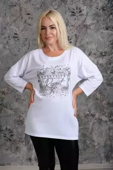 Туника трикотажная Дарья (белая) от