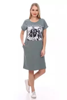 Туника трикотажная Дебби (фисташковая)