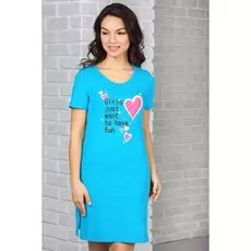 Туника трикотажная Дебби (голубая)