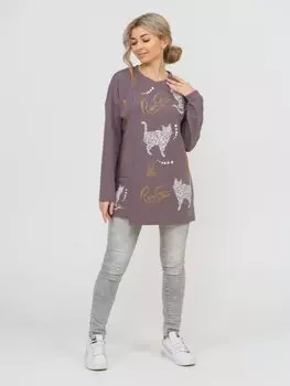 Туника трикотажная Донатин (кофейная)