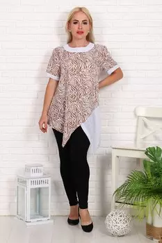 Туника трикотажная Джеда (бежевая)