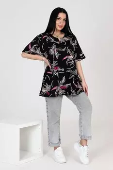 Туника трикотажная Джейнни (черная)