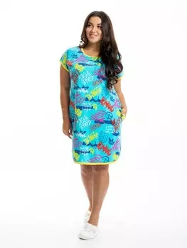 Туника трикотажная Джоанна (голубая) рр