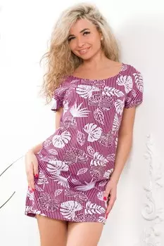 Туника трикотажная Есения (фиолетовая)