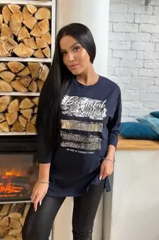 Туника трикотажная Фьюри (черная)