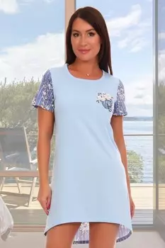 Туника трикотажная Филиппа (голубая) рр