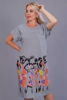 Туника трикотажная Филлипина (серая)