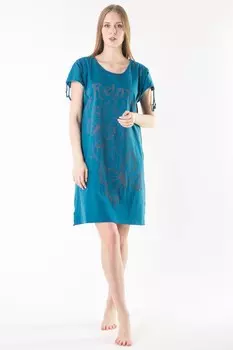 Туника трикотажная Фива (сине-зеленая) рр