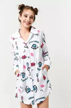 Туника трикотажная Флорайн (белая)