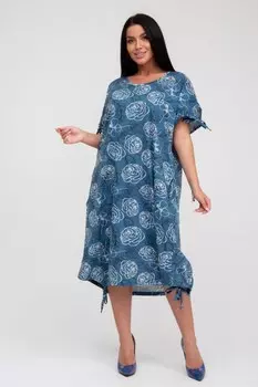 Туника трикотажная Флориана (индиго)