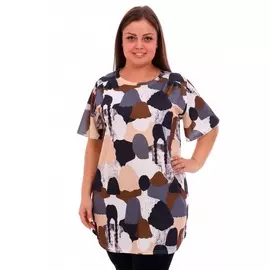 Туника трикотажная Фрезия (кофе)