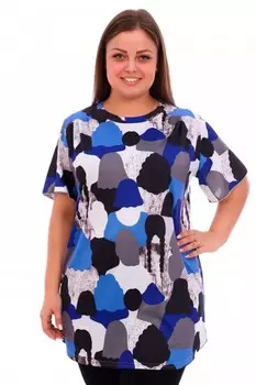 Туника трикотажная Фрезия (синяя) рр