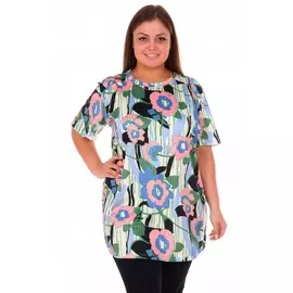 Туника трикотажная Фрезия (зеленая)