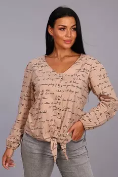 Туника трикотажная Гарделия (бежевая)