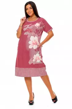 Туника трикотажная Герунда (бордовая)