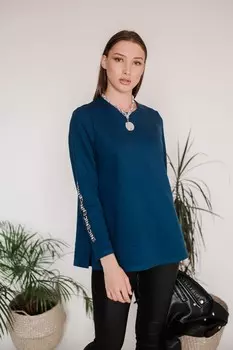 Туника трикотажная Глэдис (индиго)