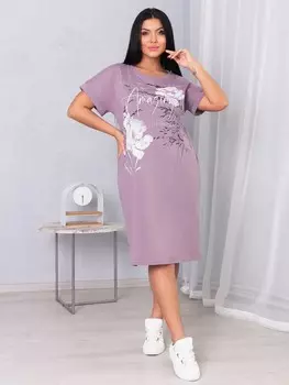 Туника трикотажная Грасс (сухая роза)