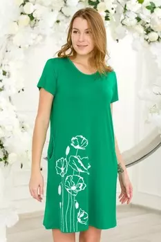 Туника трикотажная Химена (изумрудная)