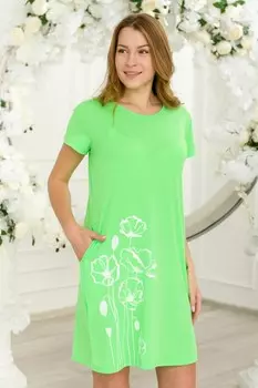 Туника трикотажная Химена (ярко-зеленая)