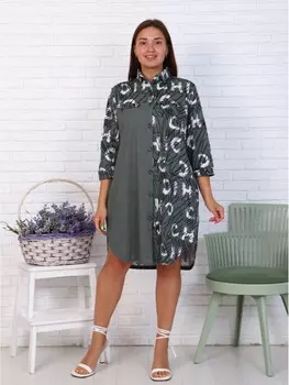 Туника трикотажная Идана (хаки)