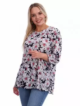 Туника трикотажная Икебана (розовая)