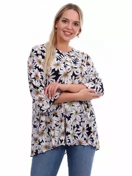 Туника трикотажная Икебана (желтая)