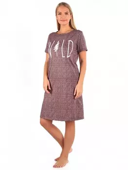 Туника трикотажная Инара (коричневая)