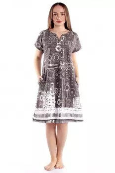 Туника трикотажная Индиана (коричневая) рр