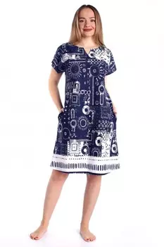 Туника трикотажная Индиана (синяя)