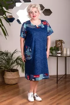 Туника трикотажная Индиго