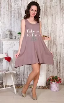 Туника трикотажная Инесса (какао) рр