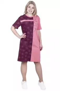 Туника трикотажная Искра (бордово-розовая)