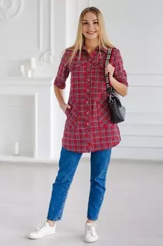 Туника трикотажная Эйлит (красная)