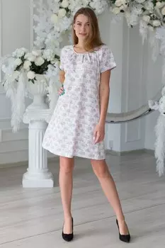 Туника трикотажная Эльбина (белая)