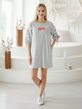 Туника трикотажная Эльнара (серая)