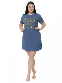 Туника трикотажная Эмалия (синий)